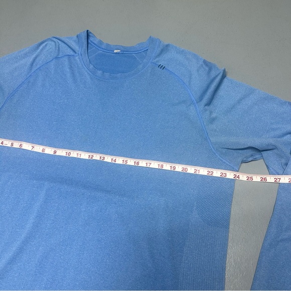 Lululemon Metal Vent Tech Long Sleeve Seamless Ventilation Thumbhole Baltic Blue - Picture 7 of 11